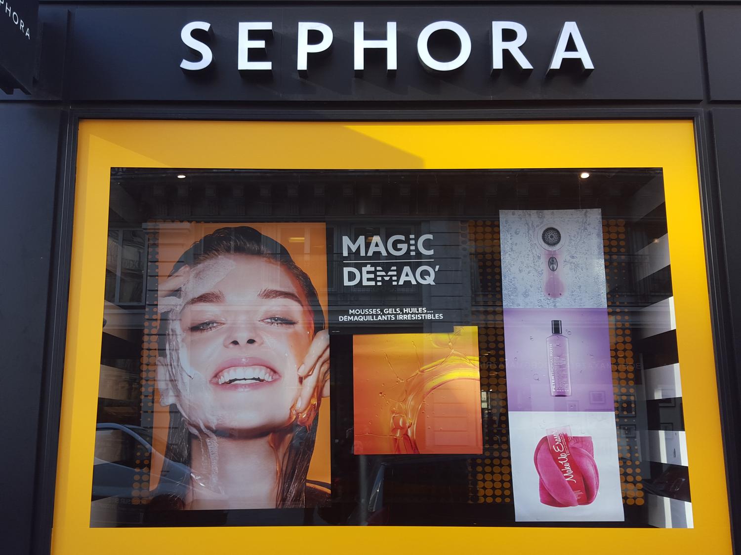 Schaufenster Sephora-Magic Démaq