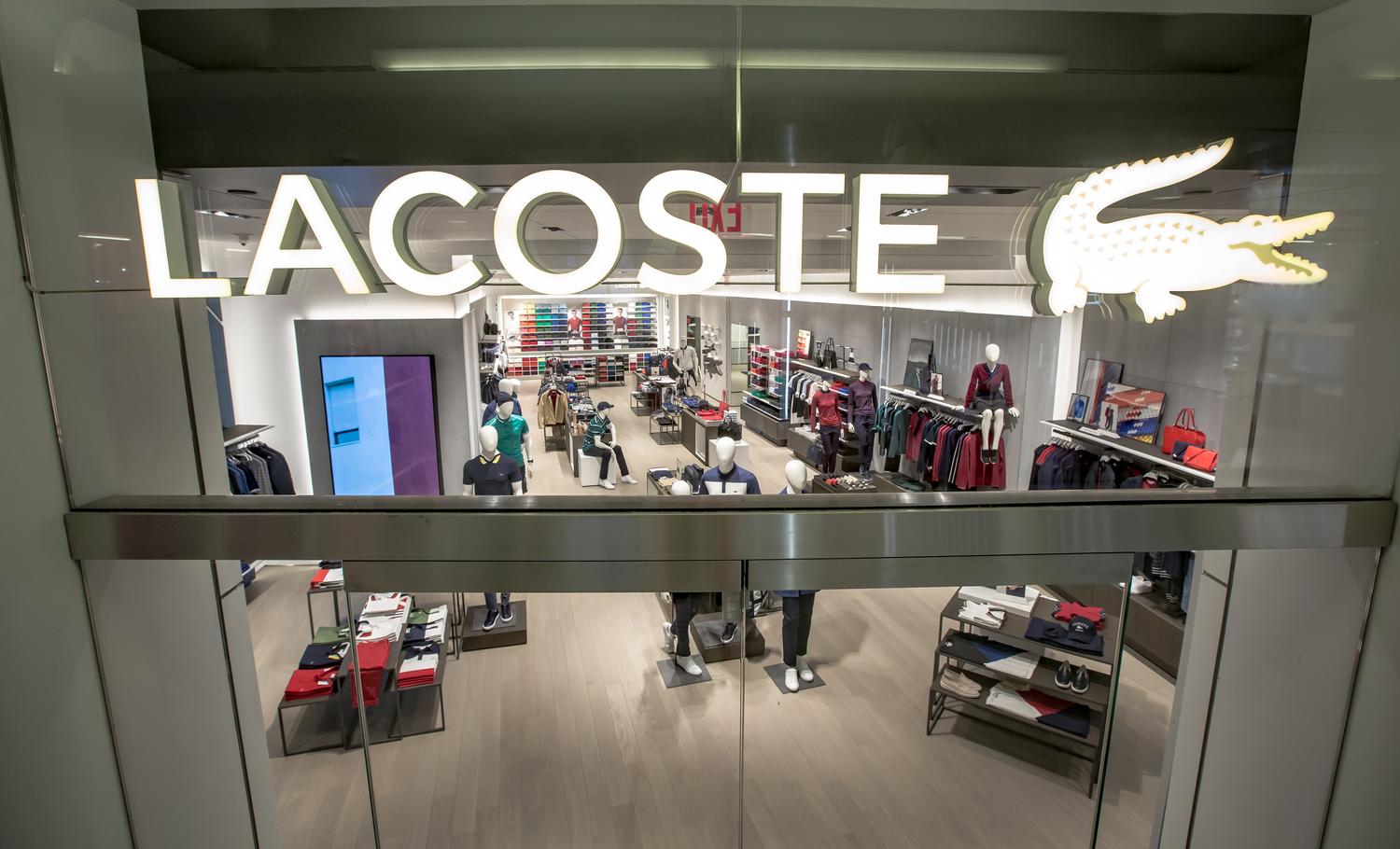 agencement boutique lacoste new york