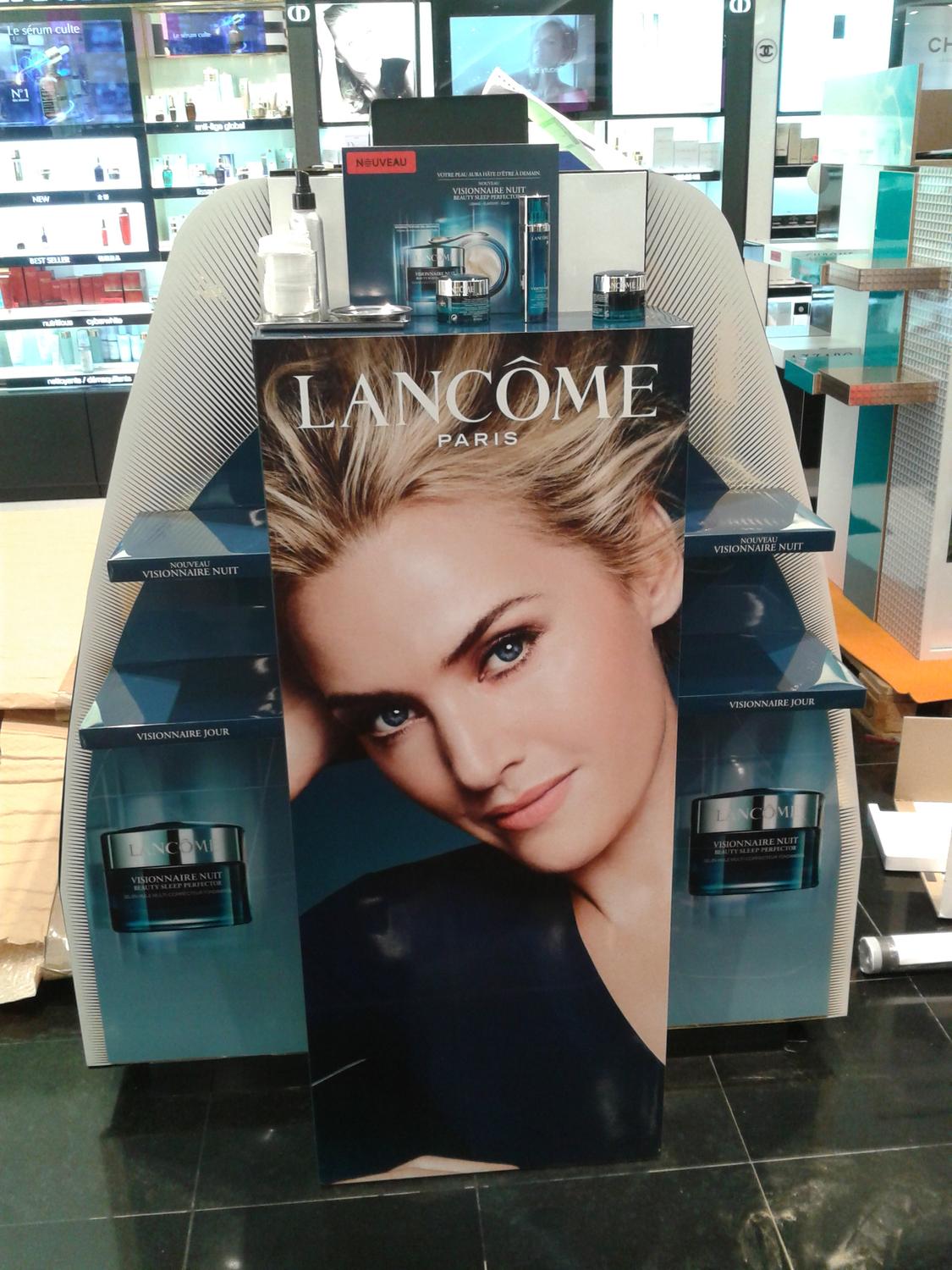 Lancôme Skincare End Cap Display