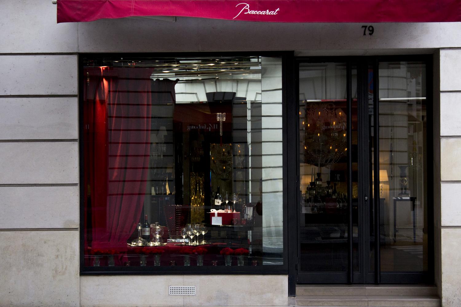 Escaparate de lujo Baccarat