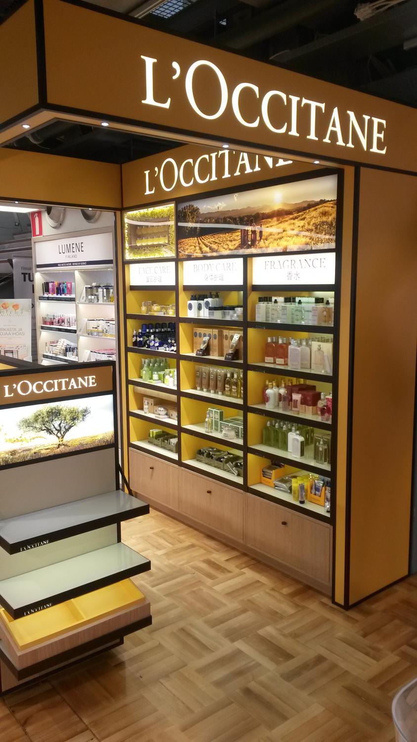 espace l'occitane aéroport Helsinki